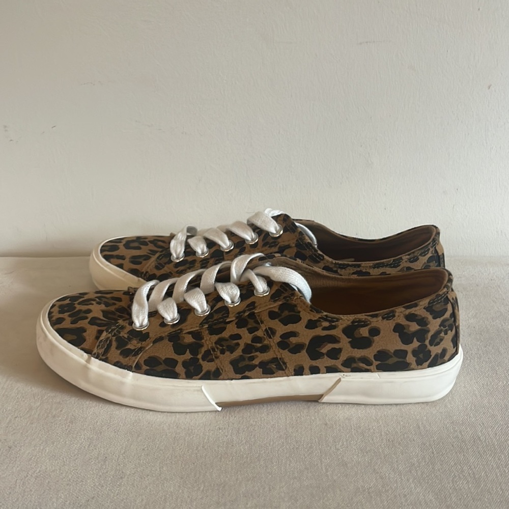 Leopard print canvas Sneakers NWOT